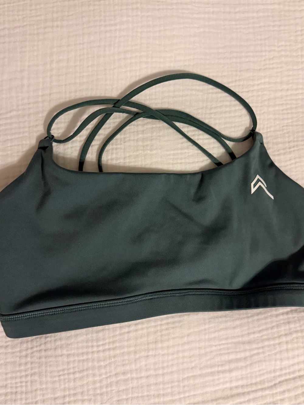 Oner Active Strappy Sports Bralette in Forest Green
